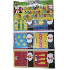 Teacher Created Resources Superhero Counting 0- 31 64 PCs Addition‎ Substraction